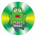 Las Vegas Frog Photo Hand Mirror (2.5" Diameter)